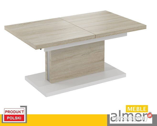 Ławostół L58 dąb sonoma biały ława stół Pruszcz Gdański