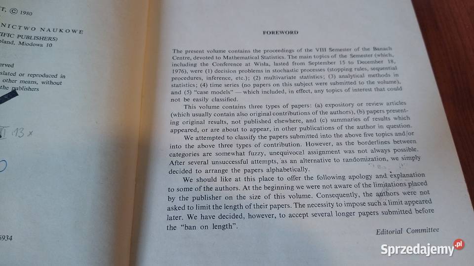 Mathematical statistics Bartoszyński Koronacki Gdańsk