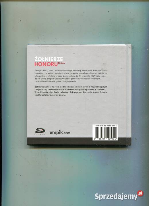 Żołnierze honoru Gniew Bogusław Wołoszański CD zachodniopomorskie Szczecin