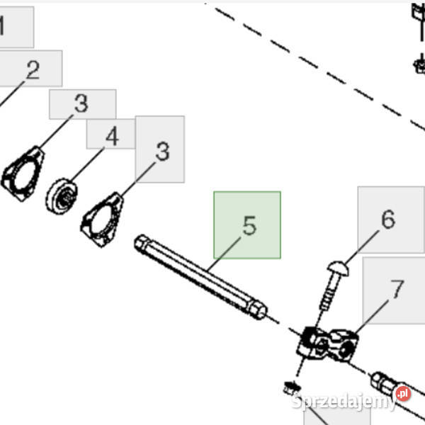 H206765 Wał John Deere sprzedam