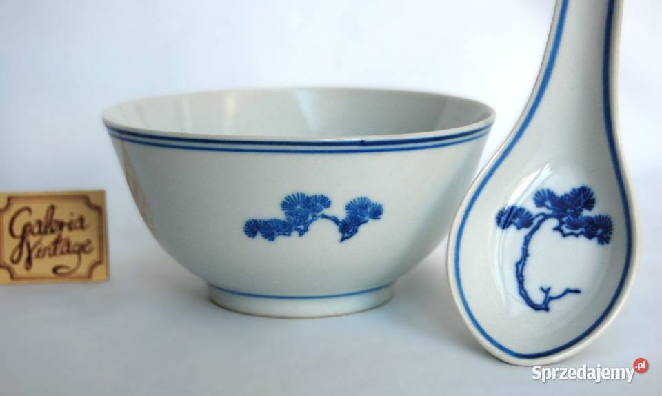 Chińska porcelanowa miska łyżka porcelana ryżowa Lublin