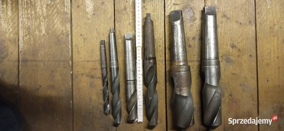 Duże stare Wiertła fi średnica 58 31 51 17 pomorskie Słupsk