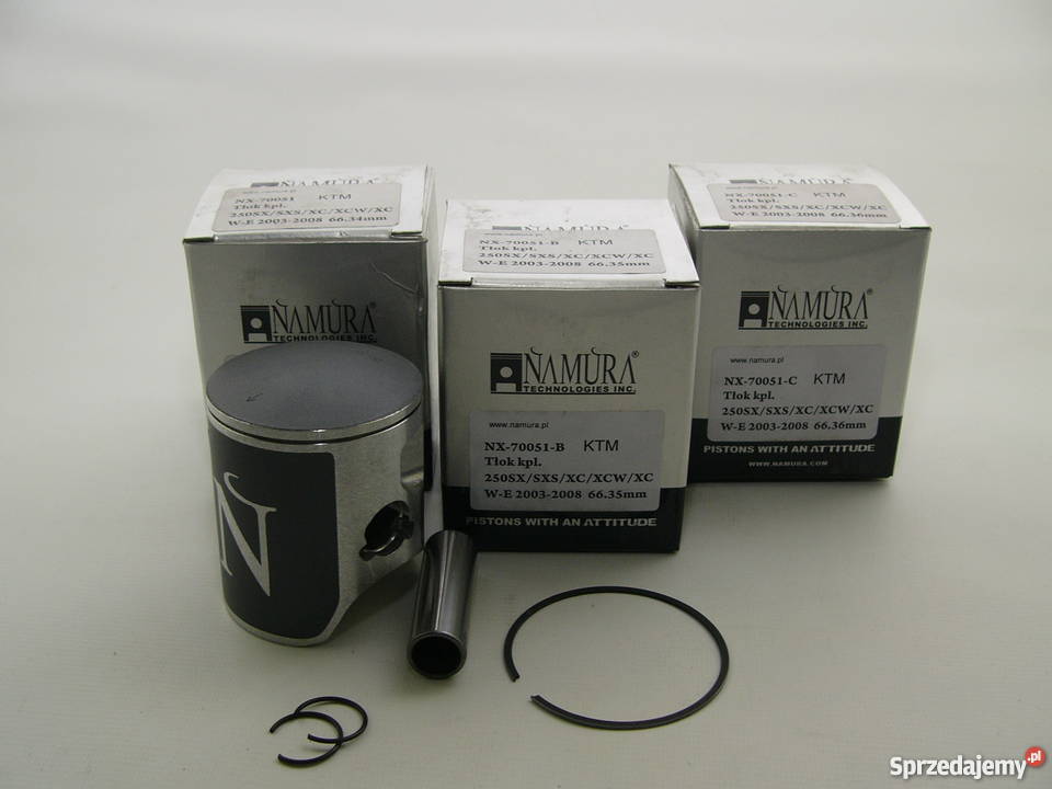 TŁOK komplet tłokowy NAMURA 6635 mm selB EXC 250 Zabrze