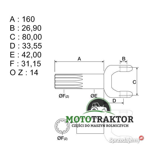 Półoś krótka Case JX Maxxum MXM Farmall Holland sprzedam