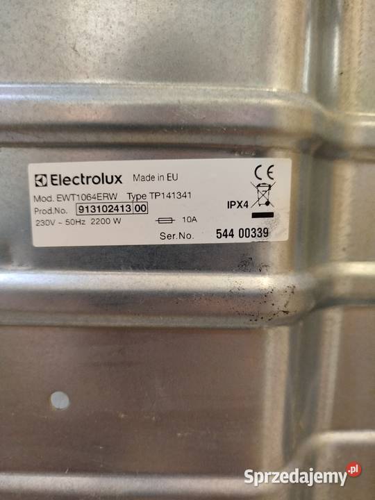 Elektrolux EWT1064ERW części pomorskie Kościerzyna
