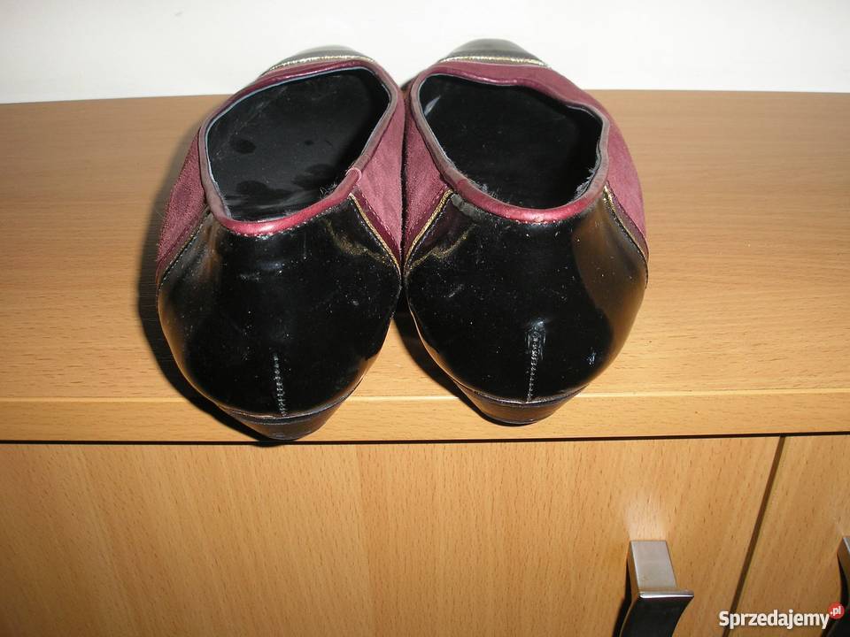 Czółenka skóra naturalna 39 25 Mareo junior czarny Słupsk