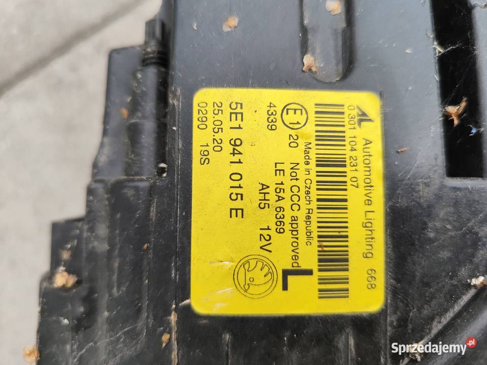 Lampy do skody oktawia Lampy przednie małopolskie Kęty