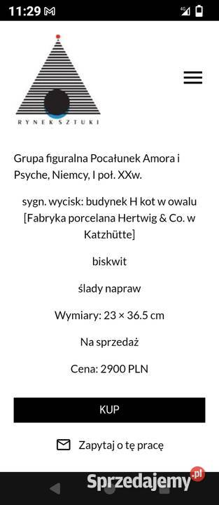 Rzeźba Pocałunek Amor iPsyche Sopot