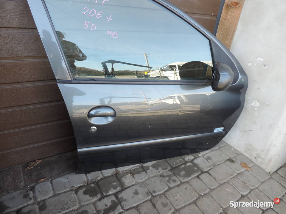 DRZWI PRAWY PRZÓD PEUGEOT 206 PLUS HB 5D KOLOR Części samochodowe