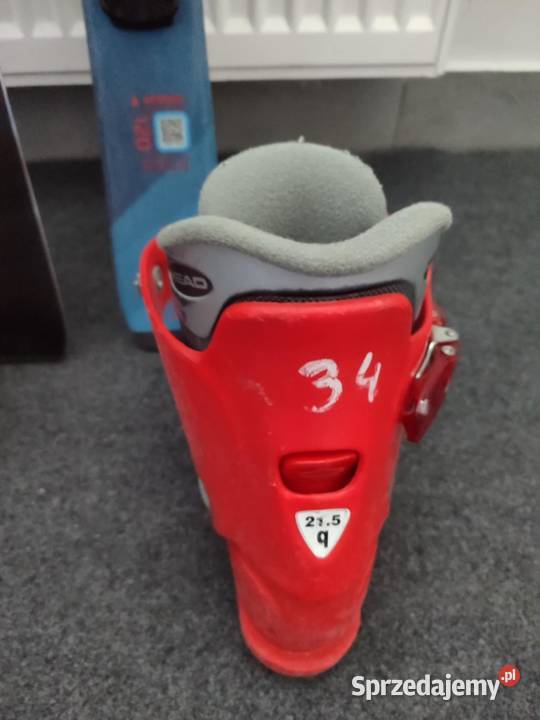 Narty z butami dziecka Pisarzowa