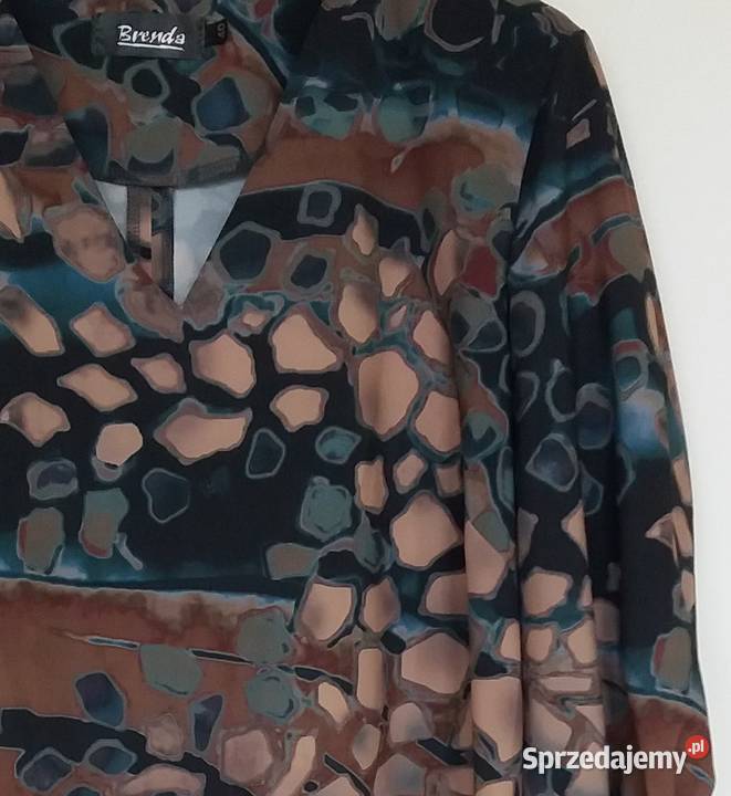 M Letnia sukienka z falbanką Brenda kolorowy Gliwice