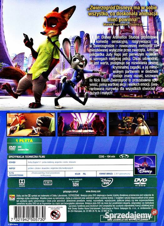 ZWIERZOGRÓD ZACZAROWANA KOLEKCJA DISNEY Kalisz