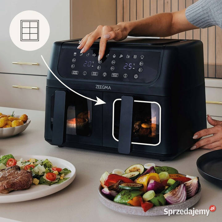 FRYTKOWNICA BEZOLEJOWA 2x 45L AIR FRYER 1700W wielkopolskie Baranowo