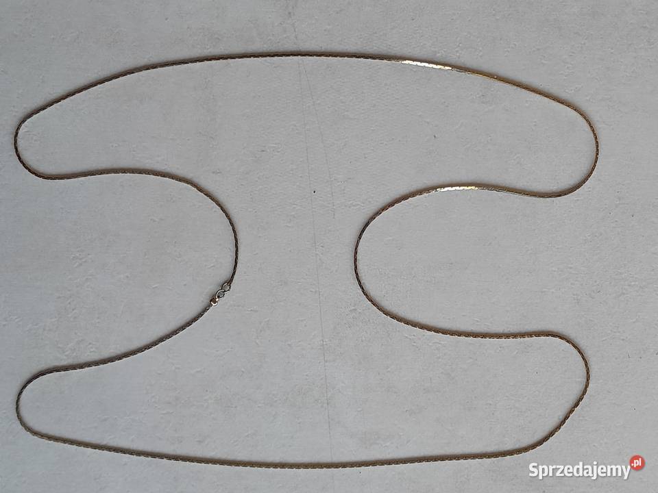 Stary cieniutki łańcuszek srebrny posrebrzany Pozostałe Dąbrowa Górnicza