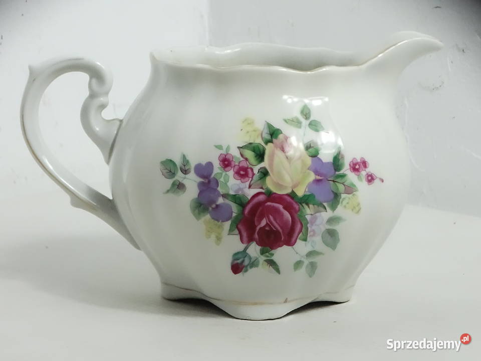 Porcelanowy mlecznik Ćmielów motyw kwiatowy Biłgoraj sprzedam