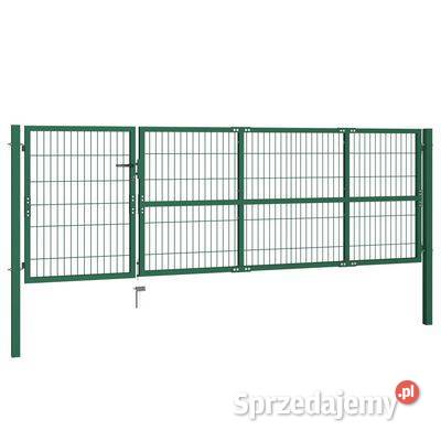 vidaXL Brama ogrodzeniowa ze słupkami 350 x 100