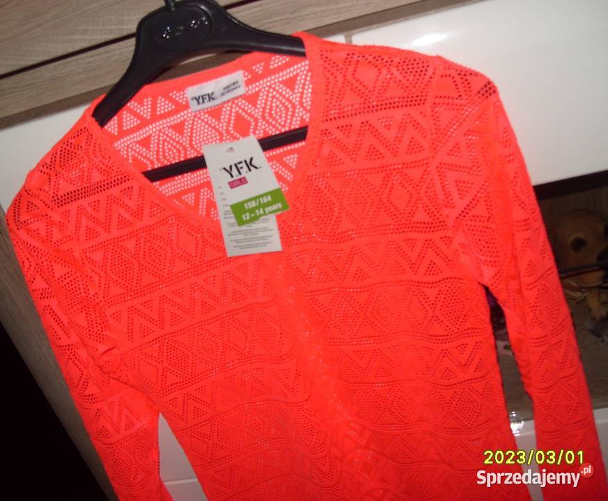 NOWA neonowa koronkowa bluzka YFK r158164 Bluzki, koszulki i kaftaniki wielkopolskie Rawicz