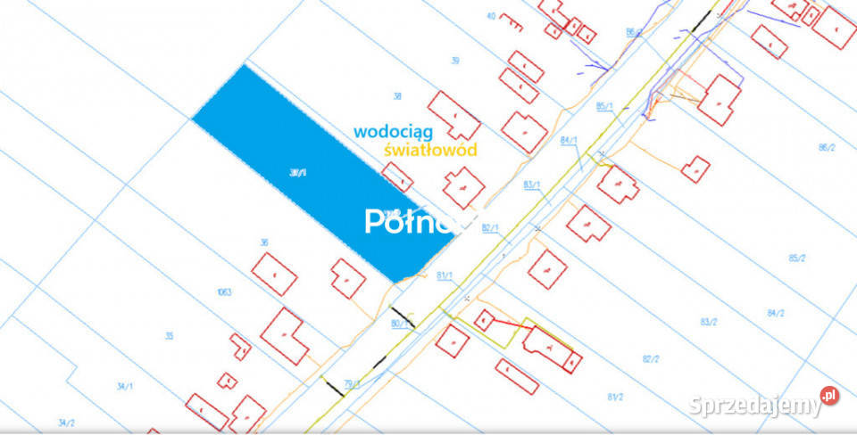 Działka budowlana z możliwością podziału asfalt