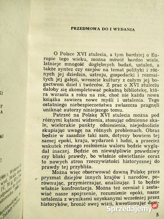 Polska w epoce odrodzenia polonistyka książki Antykwariat Warszawa