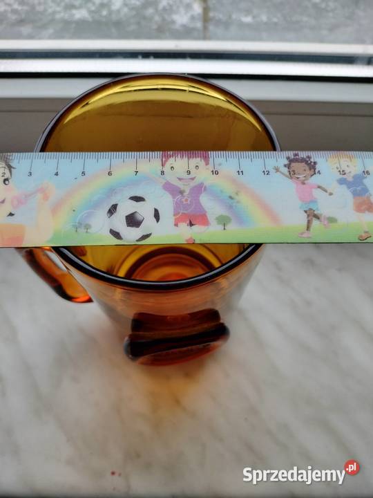 Kufel szklany z pieczęcią prl Choszczno sprzedam