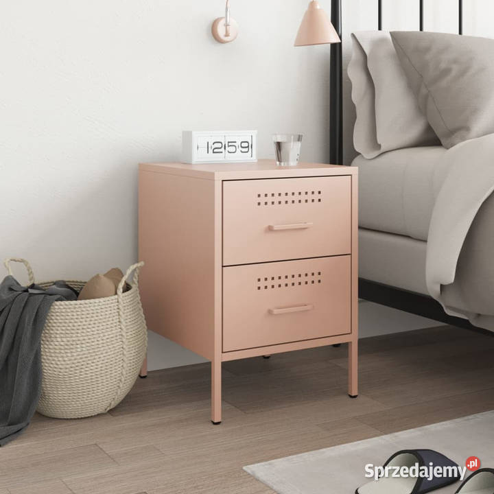 Szafka nocna różowa 36x39x505 stal WM842924 Warszawa