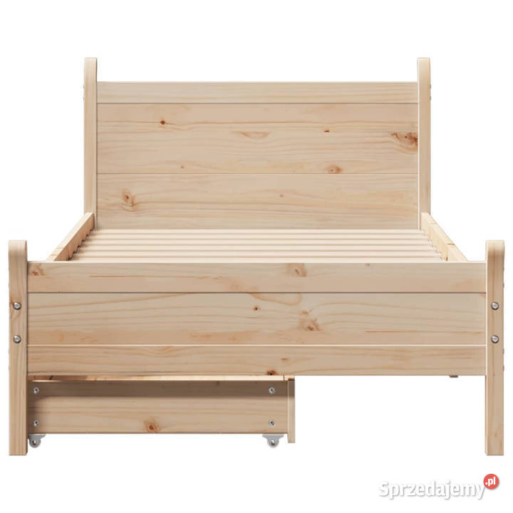 Rama łóżka bez materaca lite drewno sosnowe