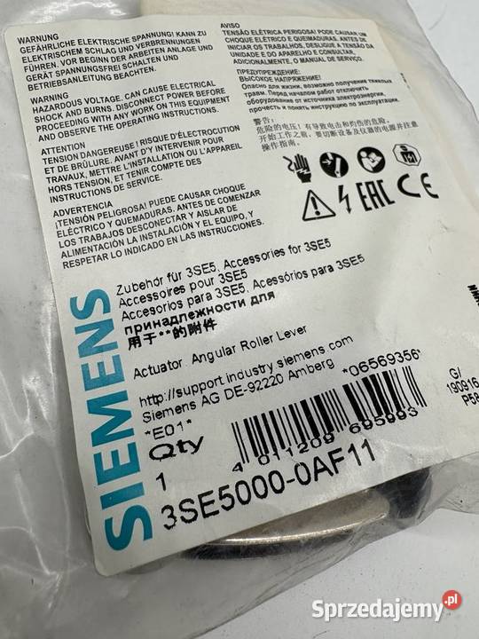 Siemens 3SE50000AF11 Głowica napędowa