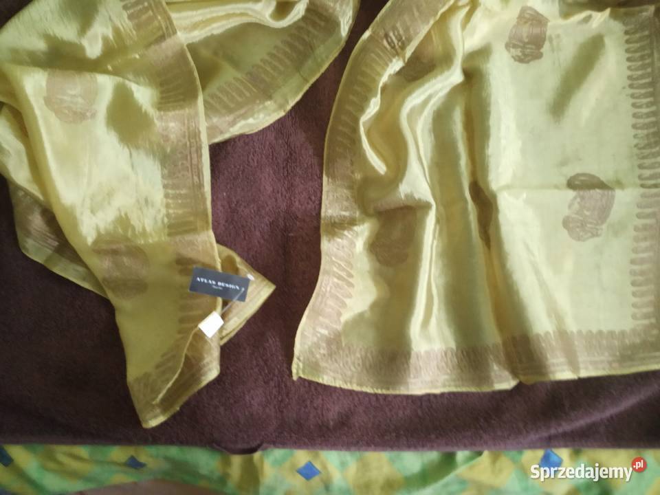 Przepiękny szal w kolorze miodowo złotym Gdańsk