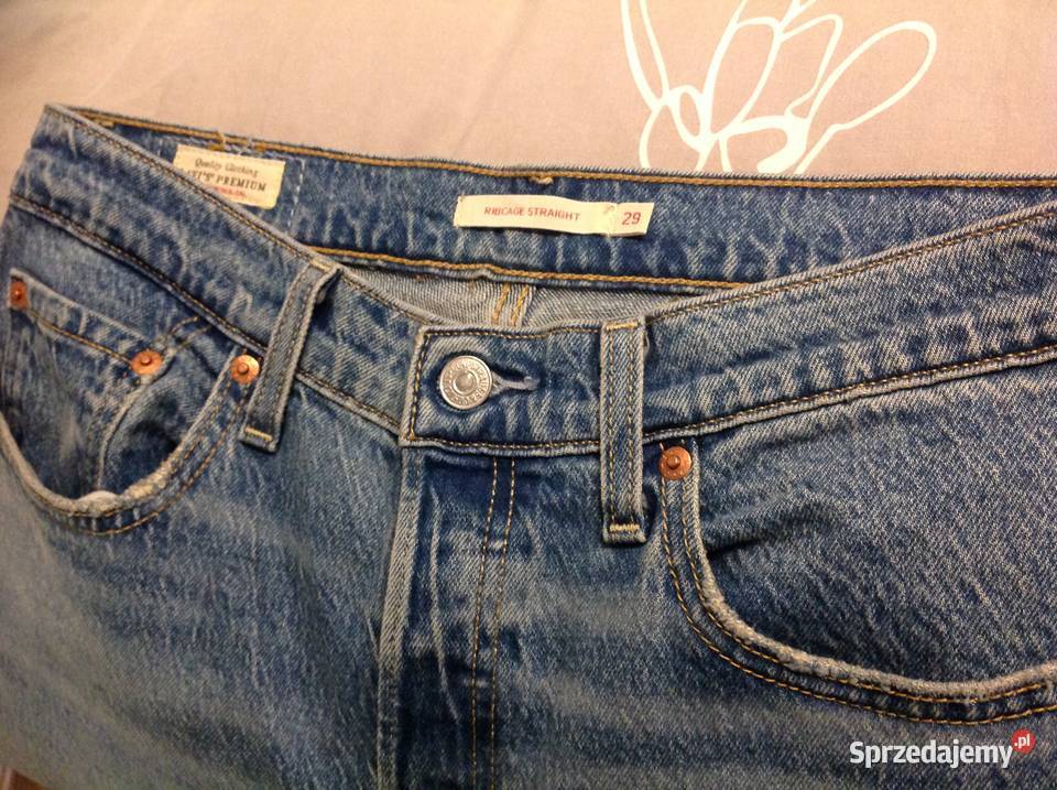 Spodnie Jeans Damskie LEVIS 29 j NOWE Szeroka niebieski Nowa Sól