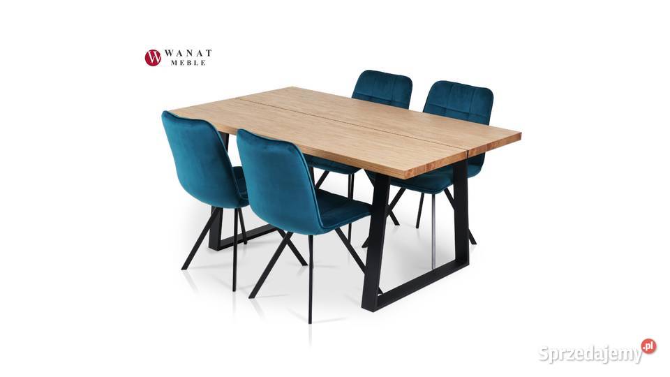 Stół Okleina dębowa + 4 Krzeseł ALEX Meble Wanat