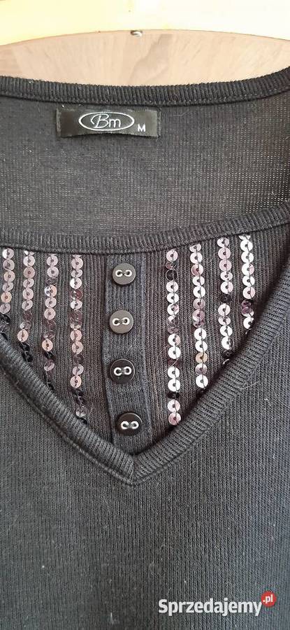 Sweter czarny z cekinami BM Wrocław sprzedam
