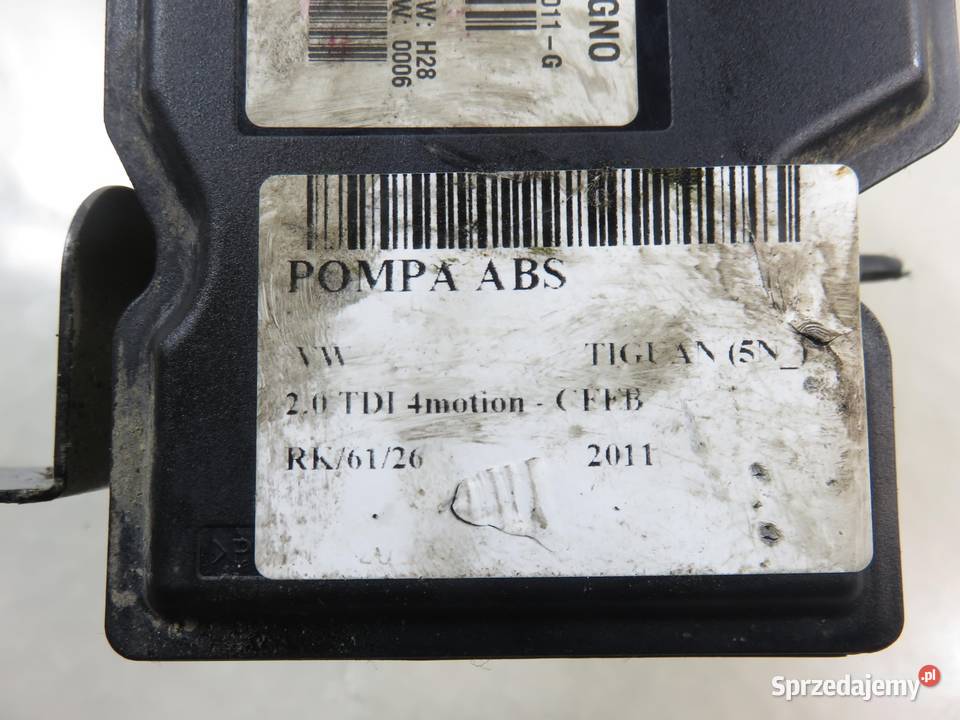 POMPA ABS VW TIGUAN 5N 5N0614109Q 54085329H Układ ABS i ESP