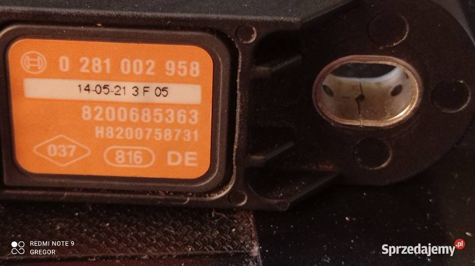 Map sensor 20dci 173 i nie Myszków