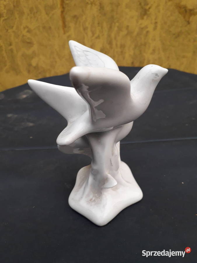Porcelanowa figurka 60 gołębie Stipo DOROHOI Warszawa