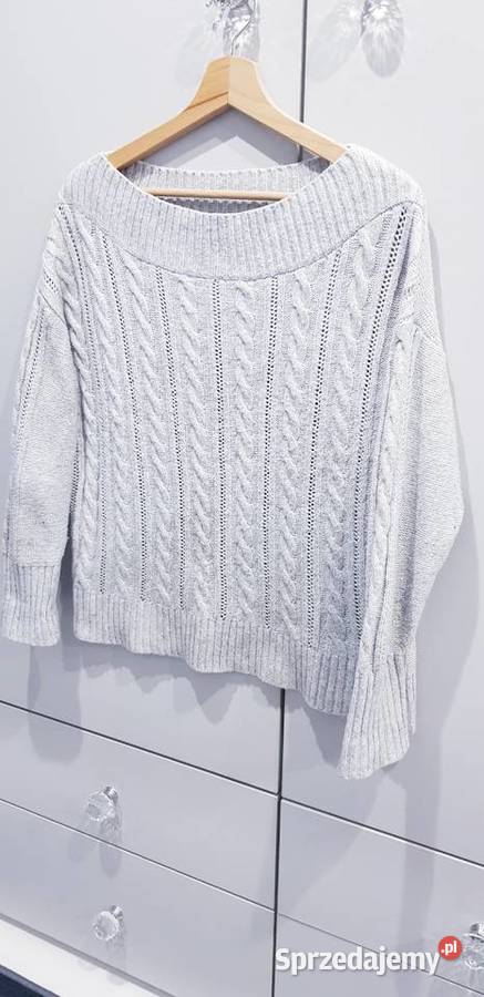 Dzianinowy sweterek Reserved szary/srebrny Dąbrowa Górnicza