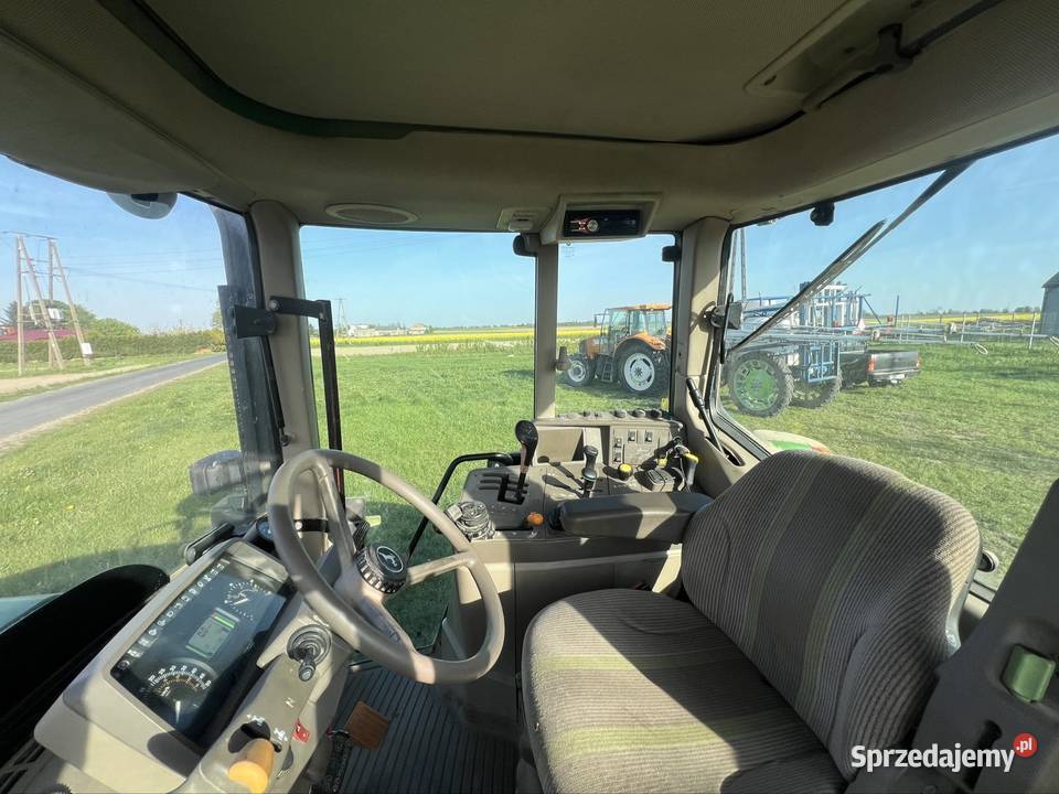 John deere 6830 pneumatyka miękka oś super stan Radio Stolno