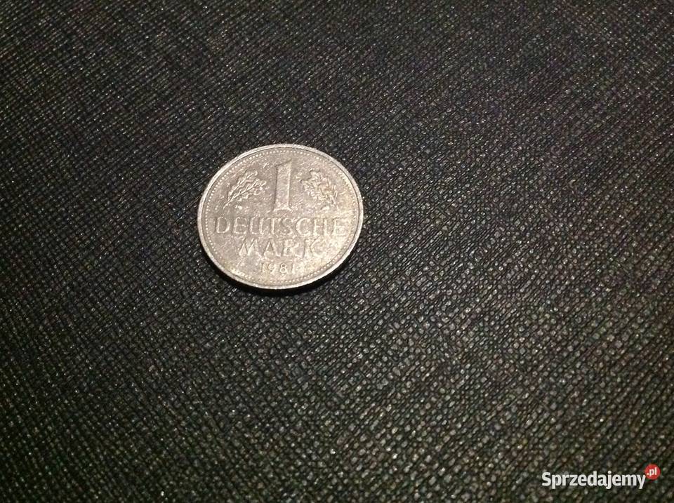 1 Marka z 1981 r że znakiem J 1 DEUTSCHE MARK Nowa Sól