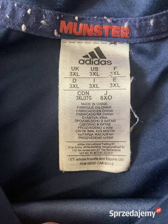 Rugby MUNSTER RUGBY 2018 2019 3XL adidas UNIKAT Wrocław sprzedam