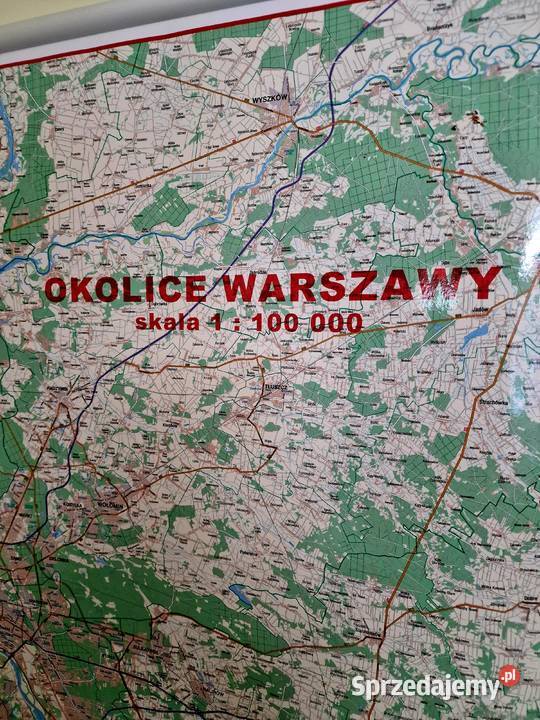 Mapa warszawy i okolic Konstancin-Jeziorna sprzedam
