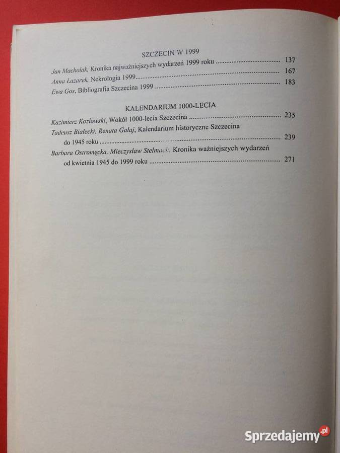 2007 Kronika Szczecina 1999