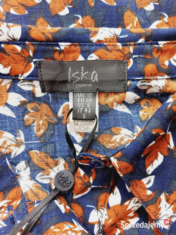 Sukienka koszulowa zapinana elegancka Iska kolorowy Złoczew