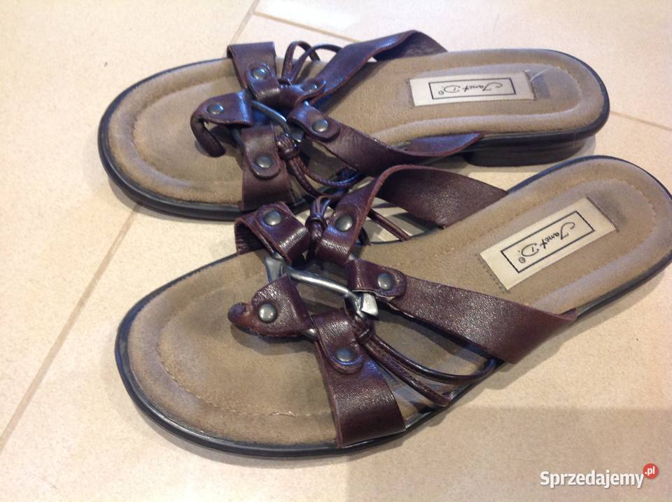 Klapki skórzane damskie r 36 lubuskie