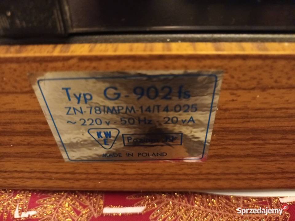 Gramofon Unitra Emanuel G902Fs sprawny Wysylka w Tychy