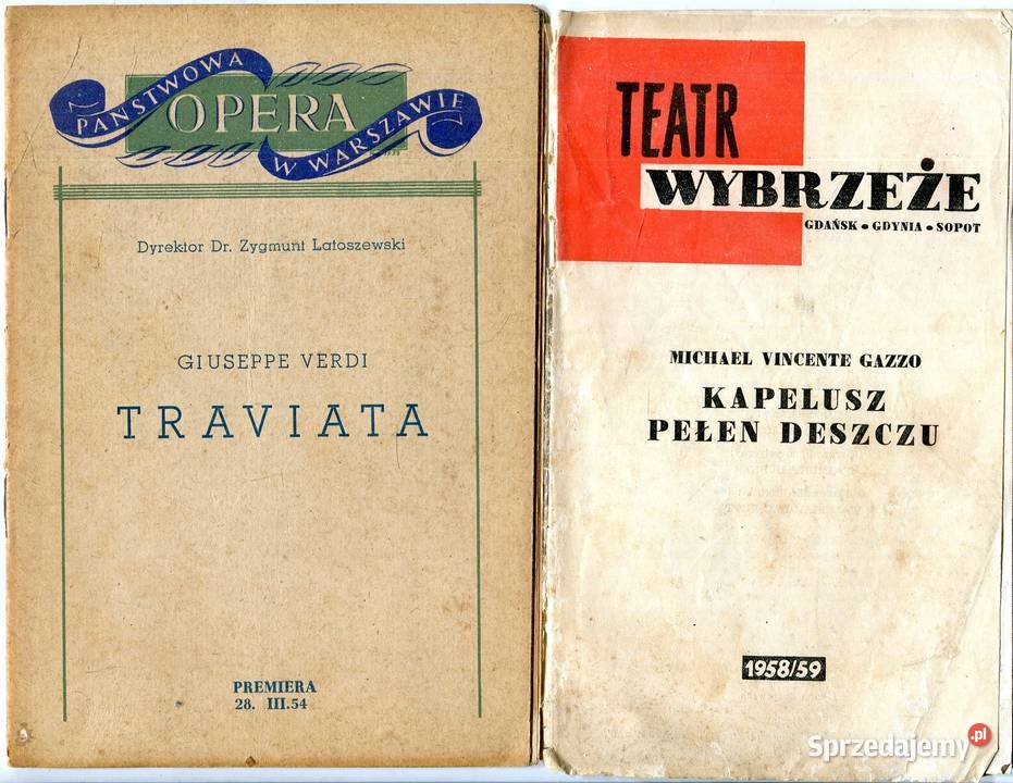 Foldery Tetralne Operowe Baletowe 24 egz Szczecin