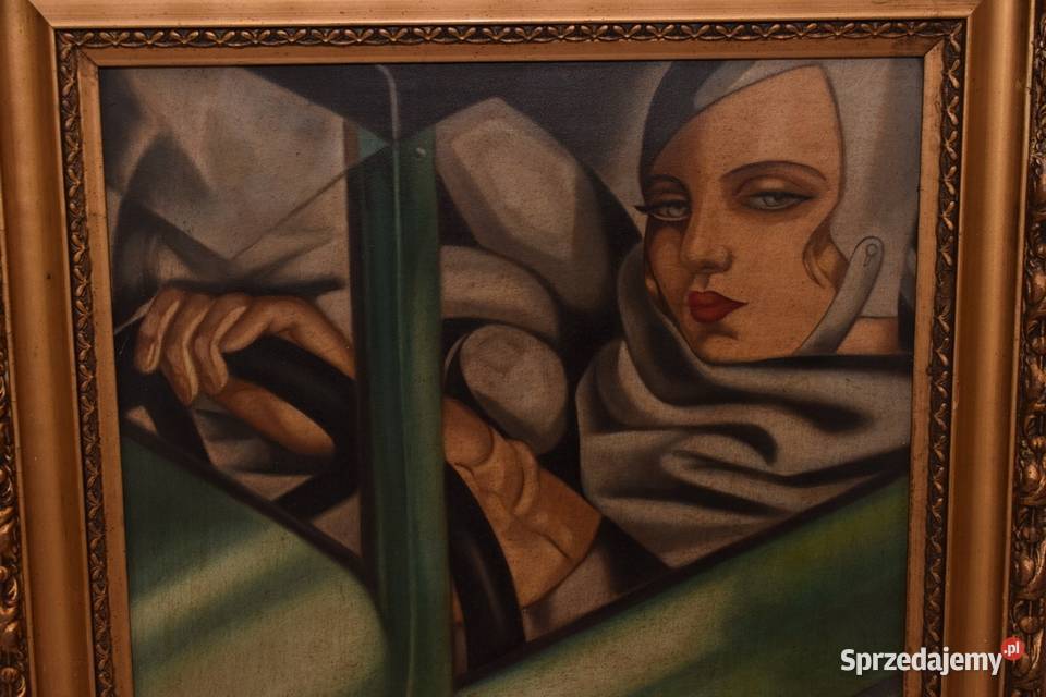 TAMARA De Łempicka Kobieta w Bugatti Art Deco Kraków