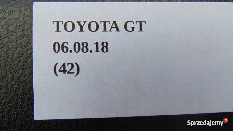OSŁONA PLASTIKI WNĘTRZA TOYOTA GT86 osobowe Nowy Tomyśl sprzedam
