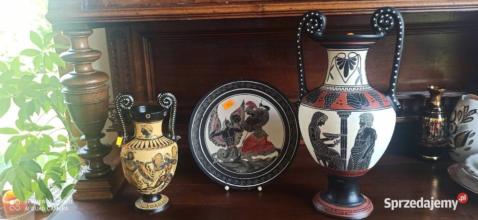 Patera Dekoracja grecka ręcznie zdobiona Replika pomorskie Gdańsk