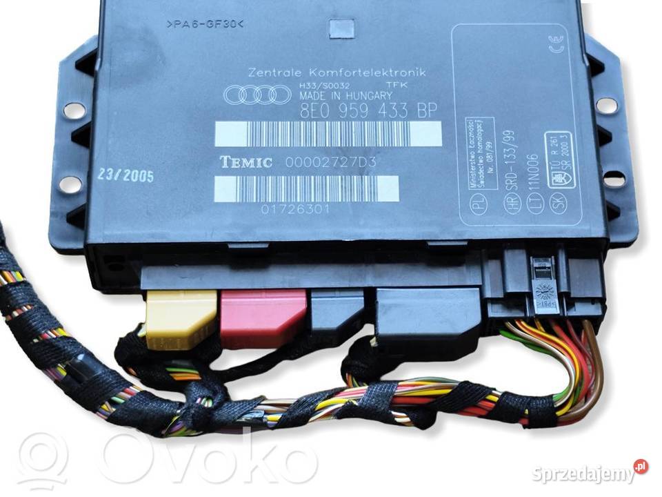 Audi A4 S4 B7 STEROWNIK MODUŁ KOMFORTU wielkopolskie