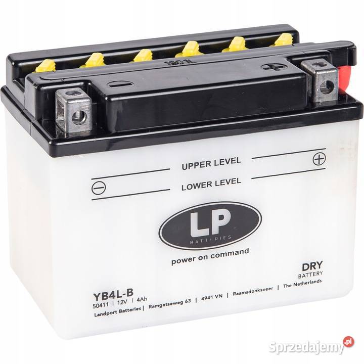 Akumulator motocyklowy Landport YB4LB 12V 4Ah Akumulatory motocyklowe wielkopolskie Gniezno sprzedam