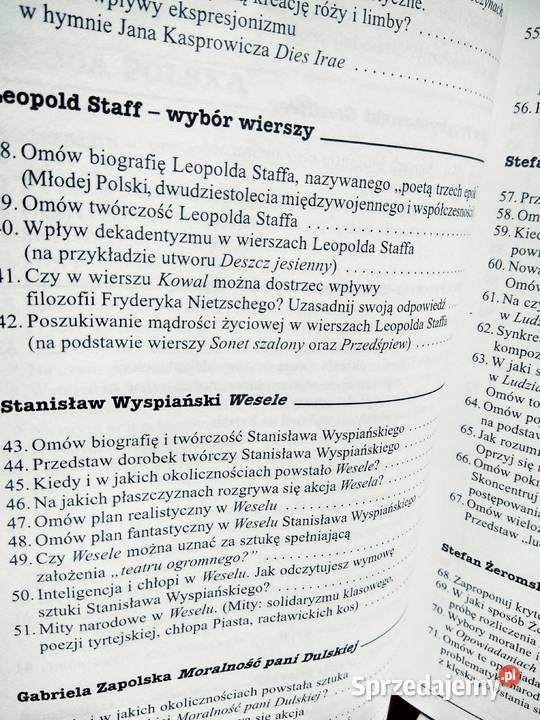 Młoda Polska pytania i odpowiedzi outlet używane Warszawa